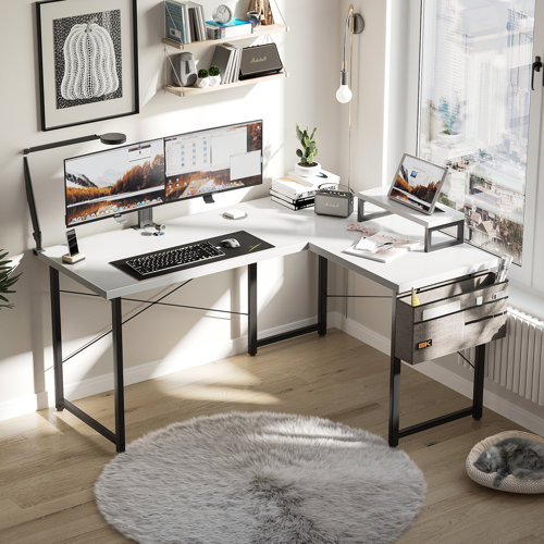 LShaped White Desks You'll Love Wayfair Canada